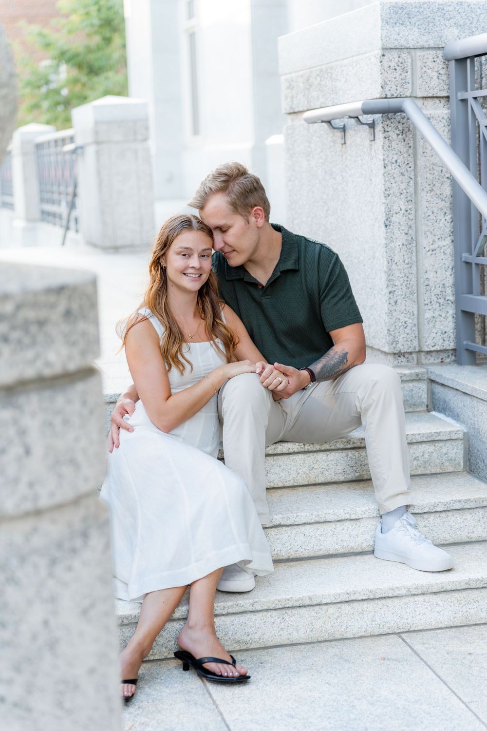 Engagement photos knoxville tennessee greensboro nc downtown