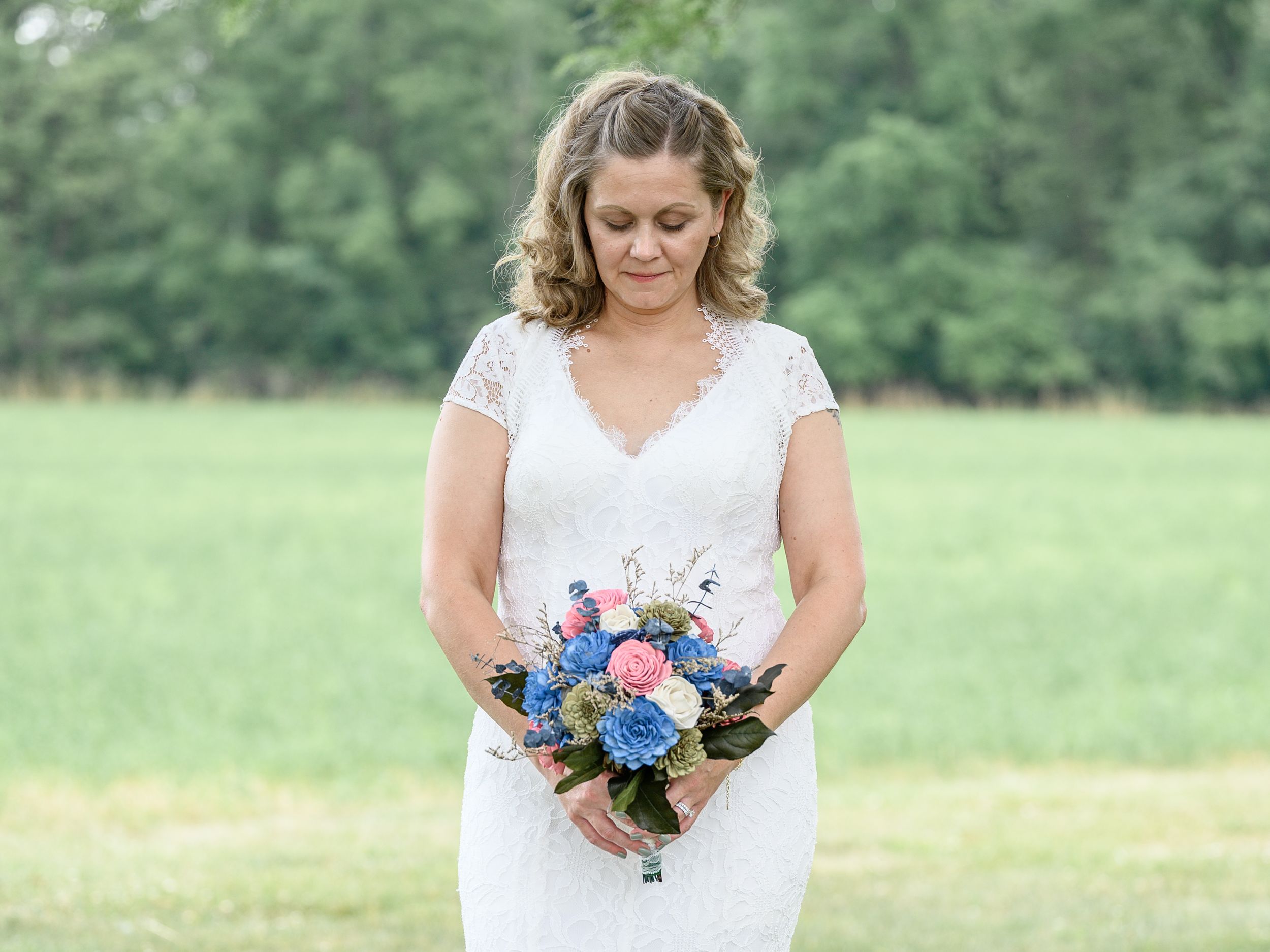 Portrait of a wedding couple