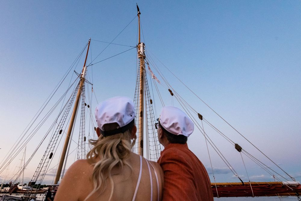 Summer wedding Newport Rhode Island 
authentic candid photographer
Sailboat elopements photographer