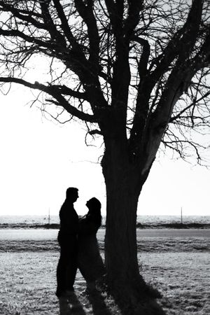 Silhouette image taken at Ned Houk Park in Clovis, NM.