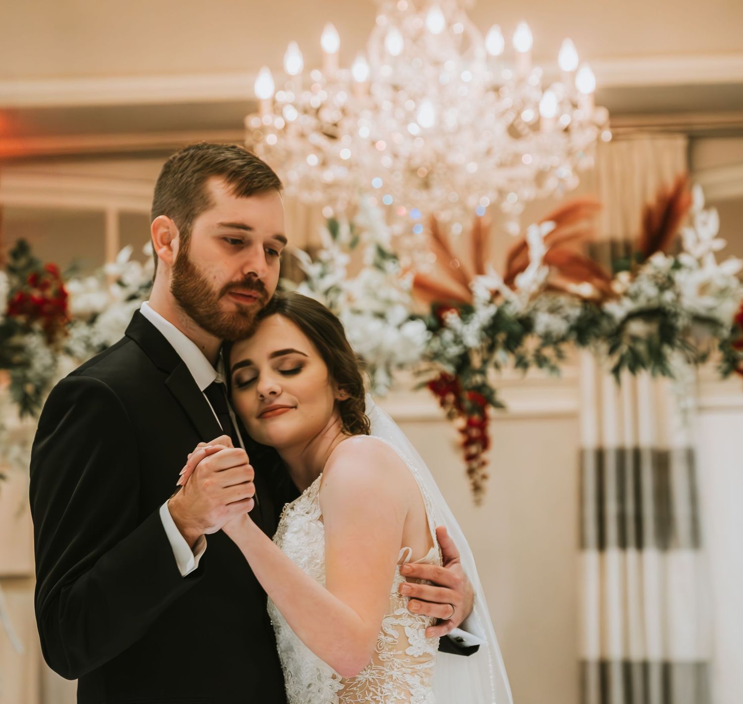 Bride and Groom first dance Lafayette wedding venue
