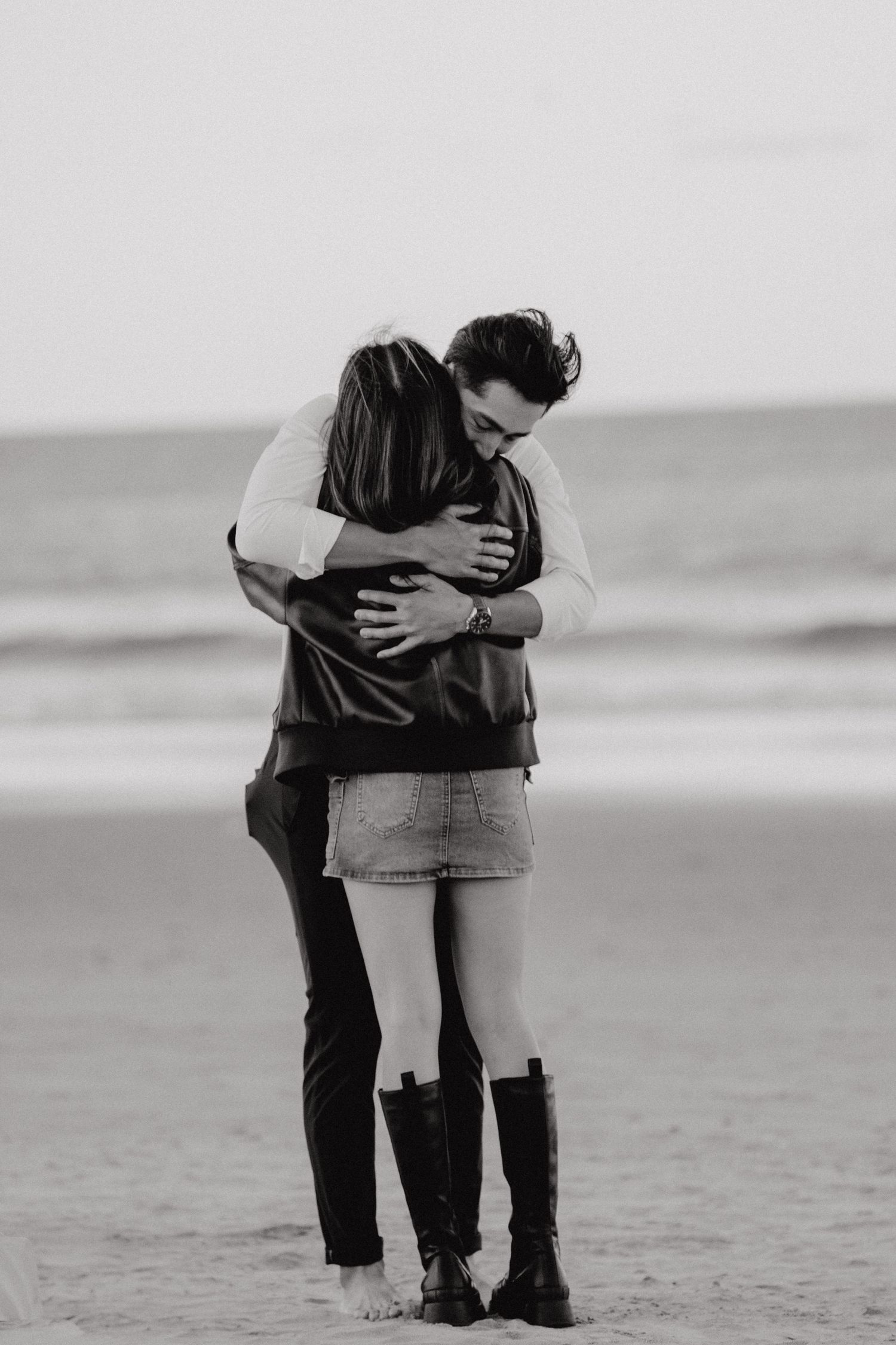 Emily and Eric hugging