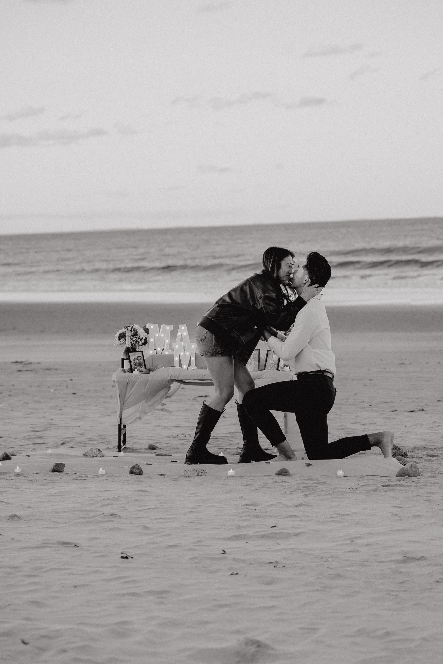Emily kissing Eric