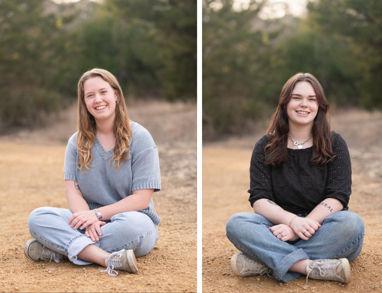 Small Extended Family Session in Winter Field of Evergreens by Bartlesville Family Photographer Kristi Bray
