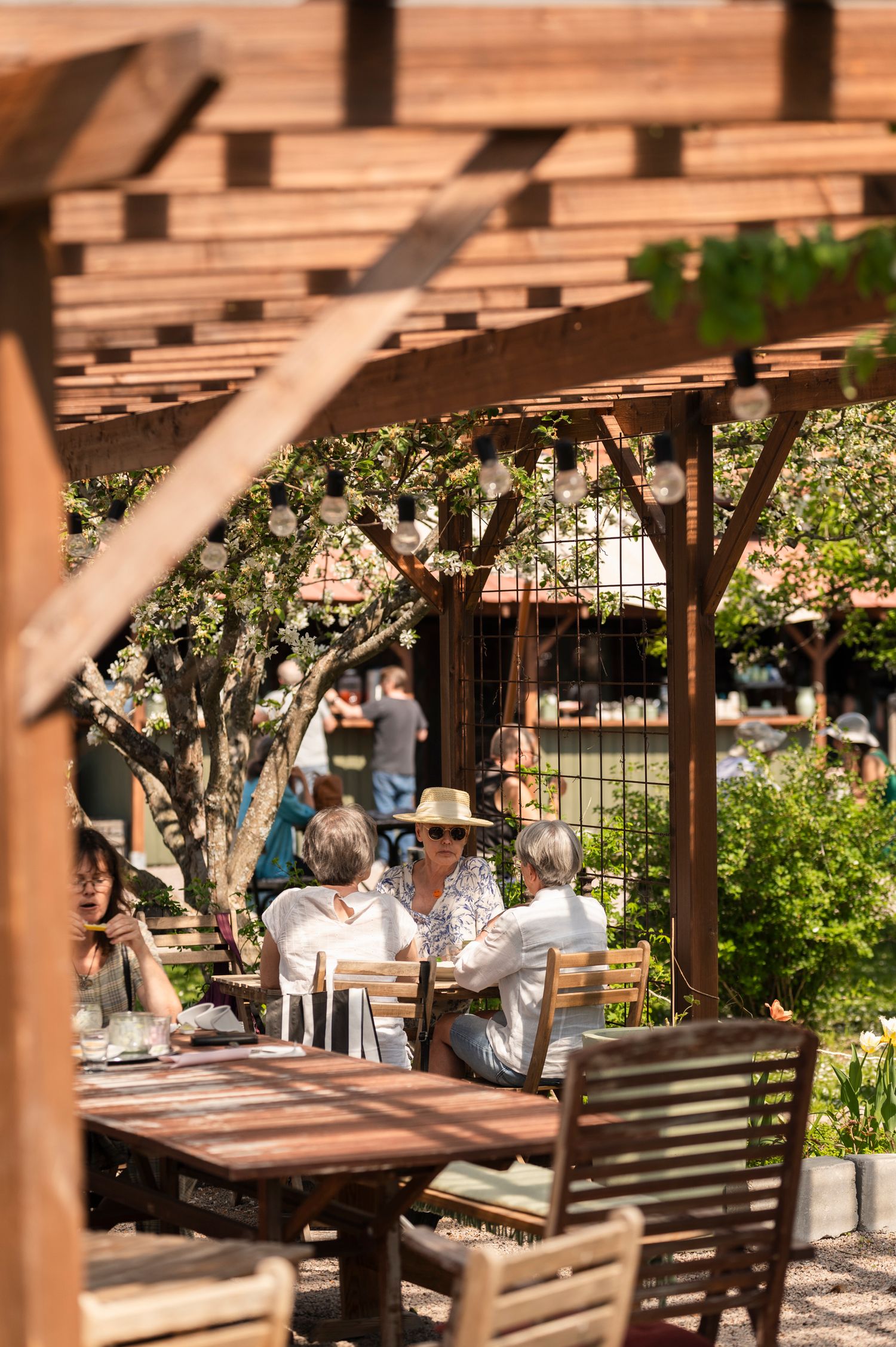 Företagsfoto - miljöbild på sommarcafé