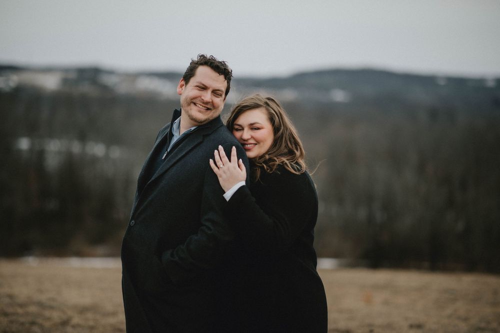 saltsburg pa photographer, winter engagement, indiana pa photographer, pittsburgh photog moody couple portraits