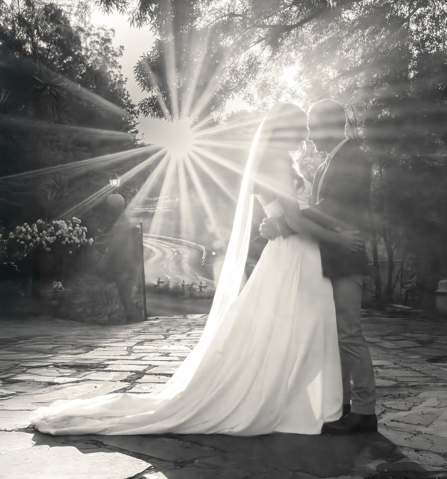 Non-traditional wedding photography of bride and groom portraits at The Manor, captured by Wollongong wedding photographer Serene Coleman.