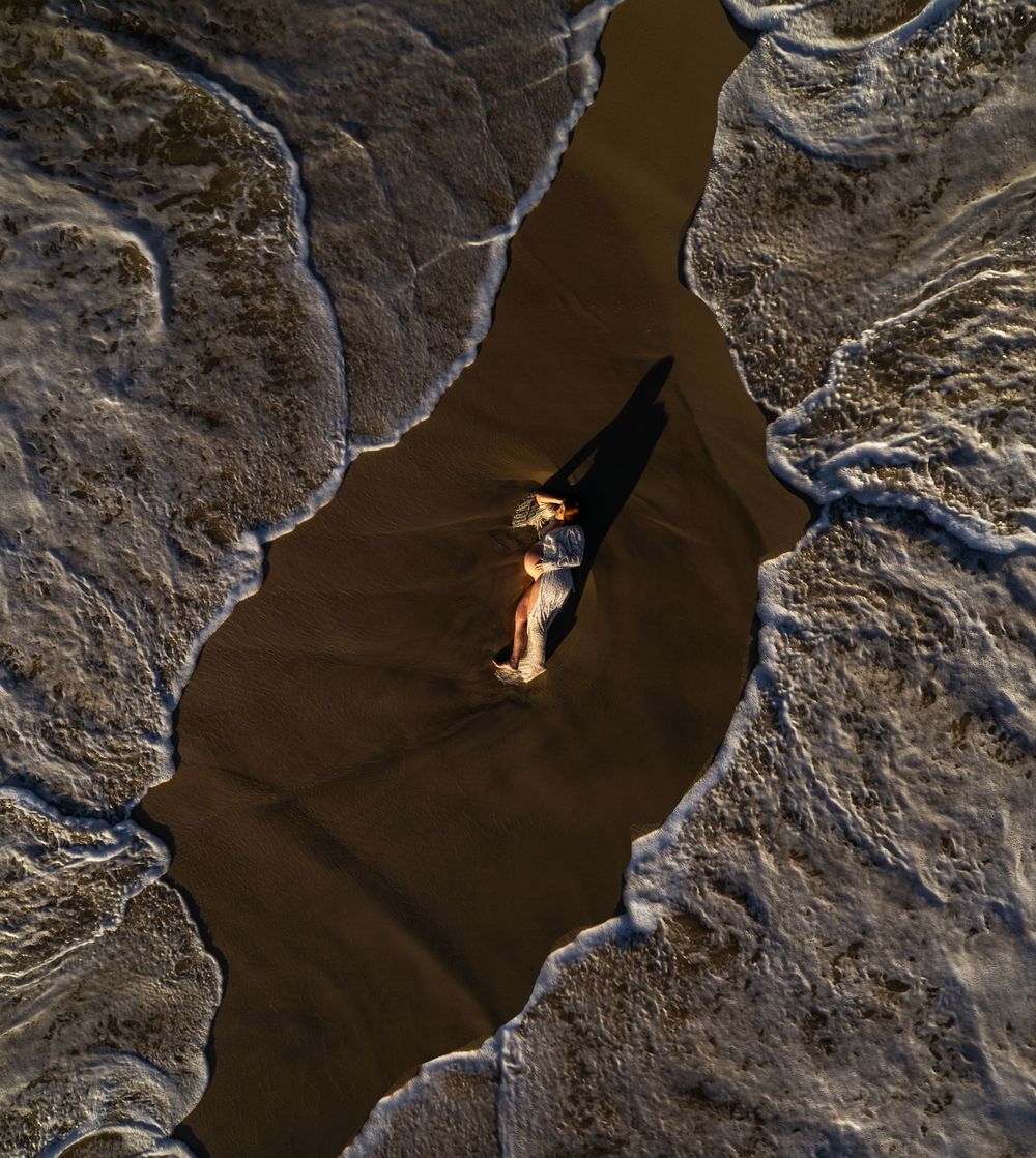 Aerial Drone Maternity Photography Shoalhaven Jervis Bay NSW-Leading Shoalhaven maternity Photographer - Claire Frances Photography.