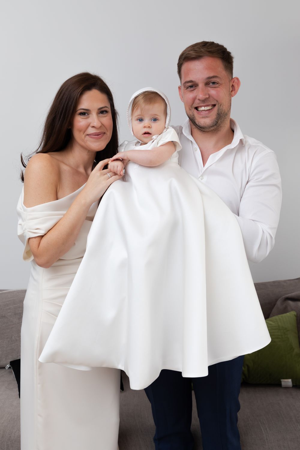 Best Christening Photography family photos in Sydney, christening gown and christening jewelry