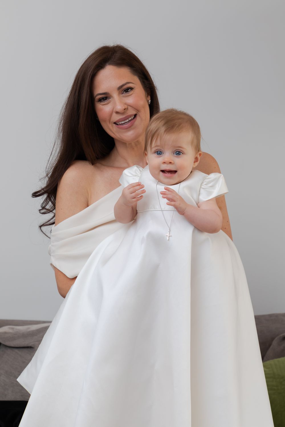 Best Christening Photography family photos in Sydney, christening gown and christening jewelry