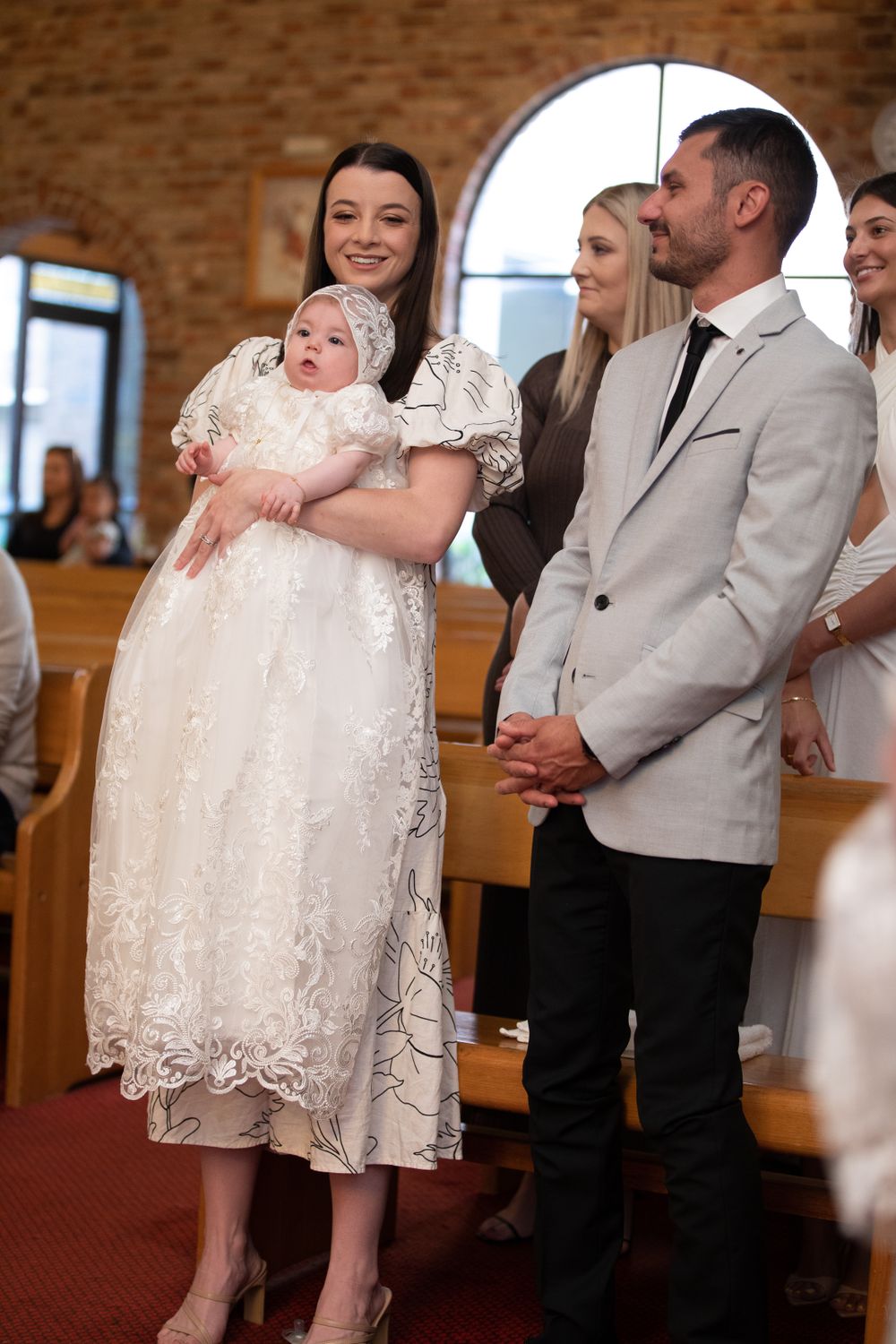Best Christening Photography family photos in Sydney, christening gown and christening jewelry