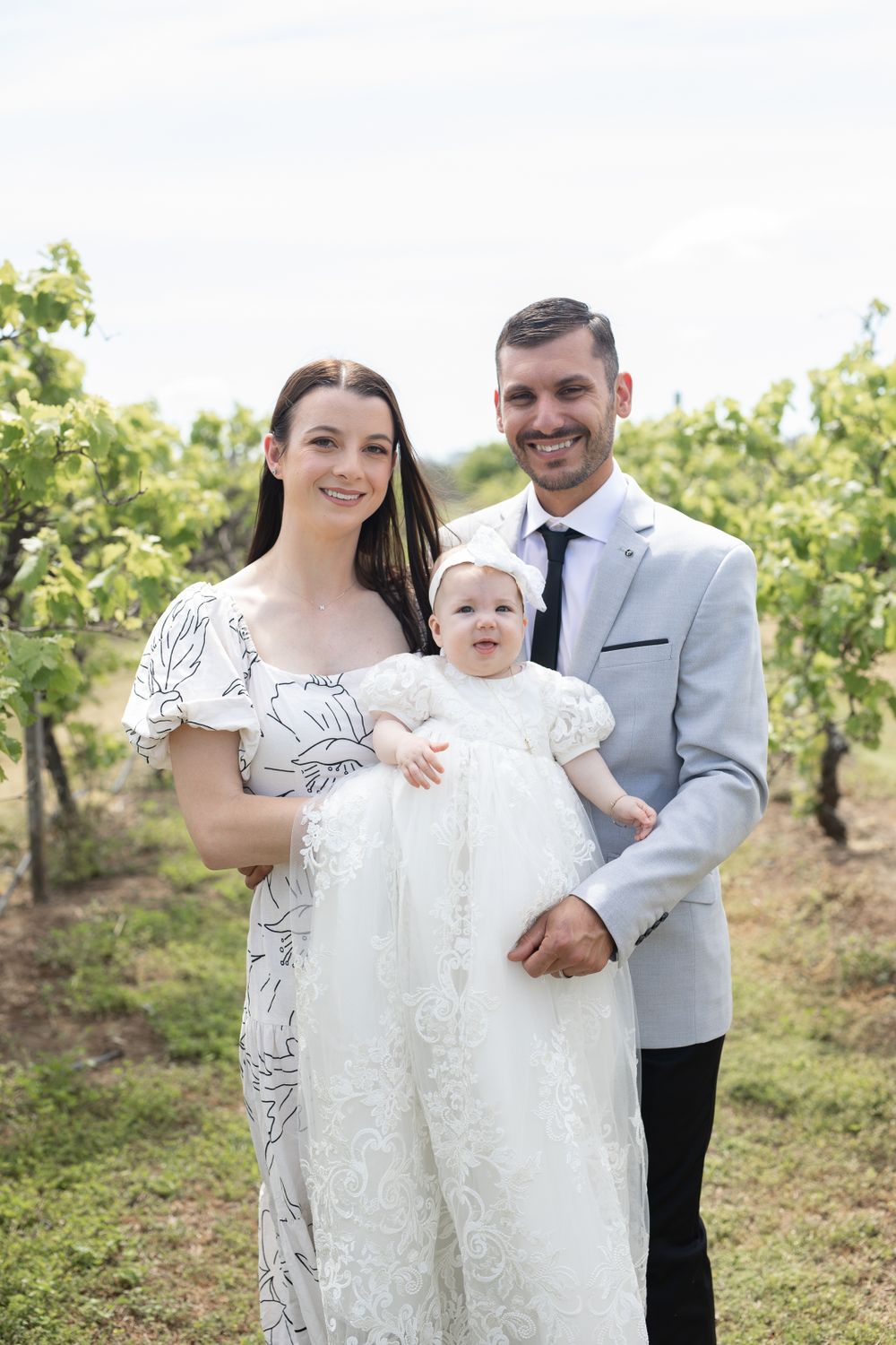 Best Christening Photography family photos in Sydney, christening gown and christening jewelry
