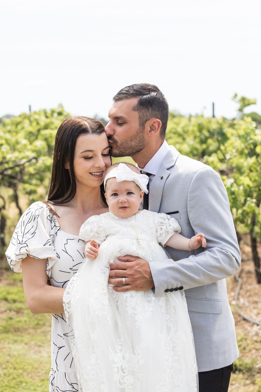 Best Christening Photography family photos in Sydney, christening gown and christening jewelry