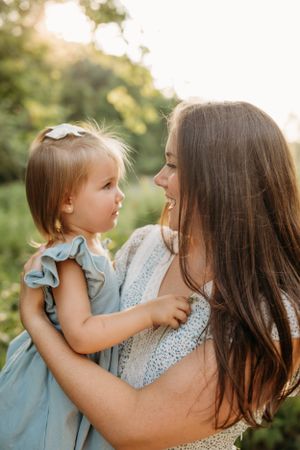 mom and daughter family session