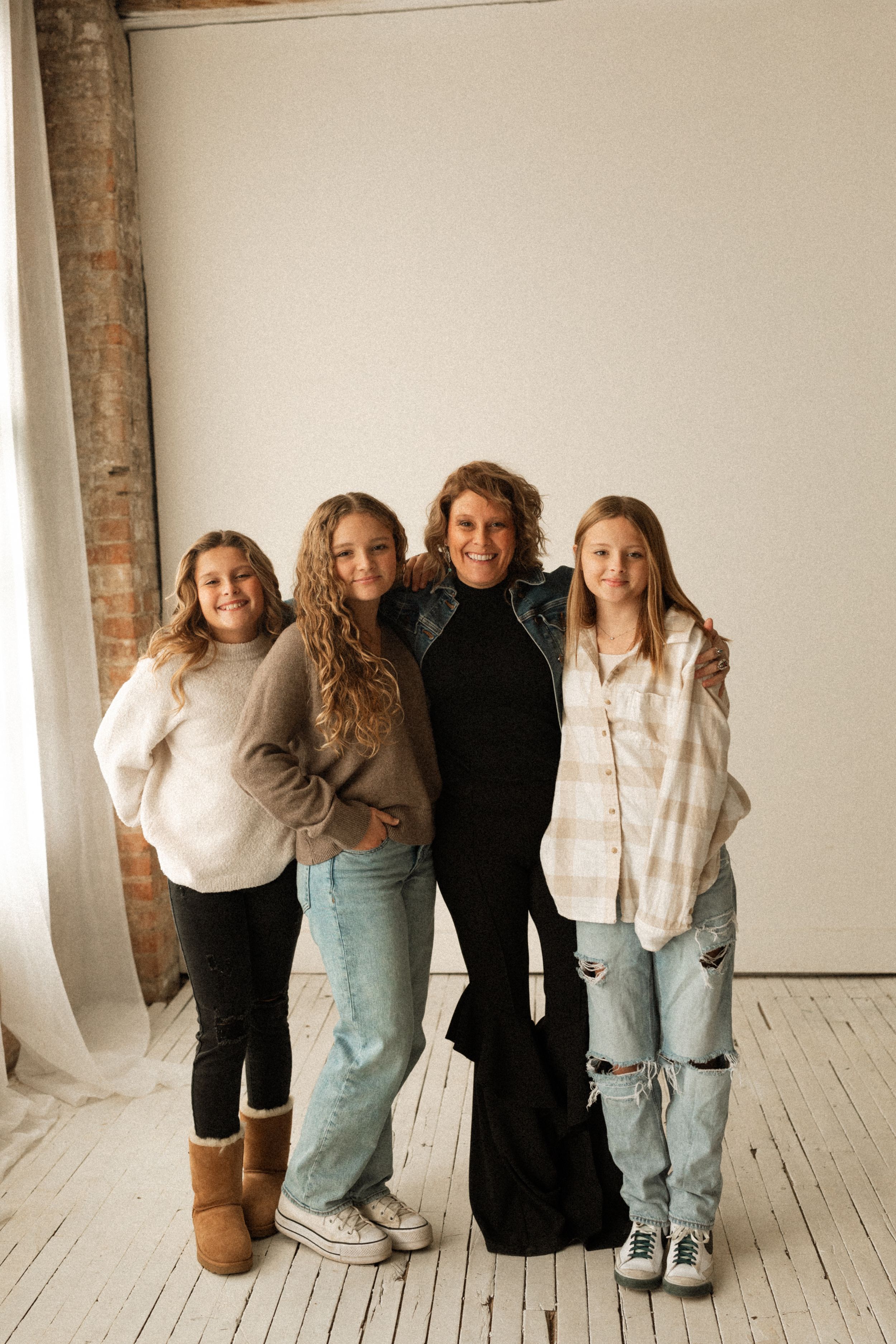all the girls together