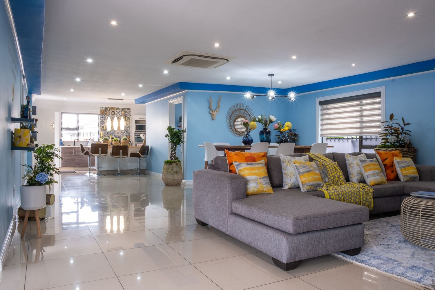 Estate Agent Photography. Architectural scene of a lodge lounge.