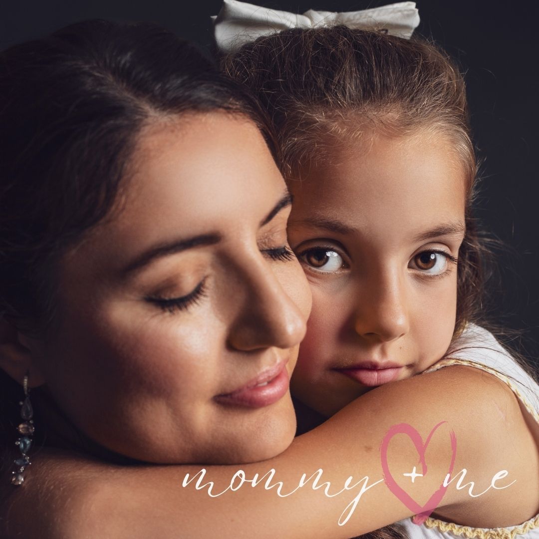 Close-up portrait photography series with soft lighting and text overlay.