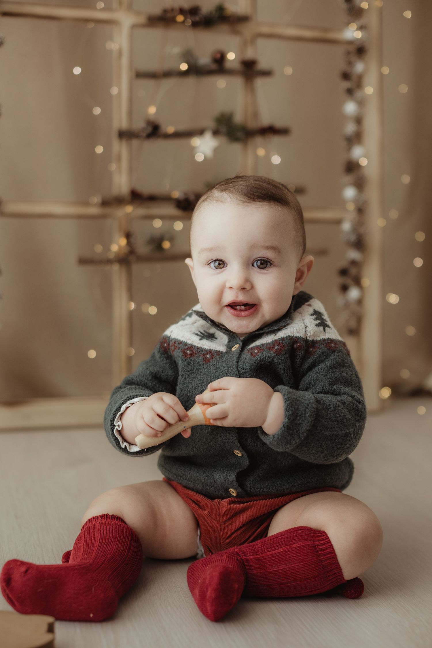 sesion de fotos de Navidad en Madrid
