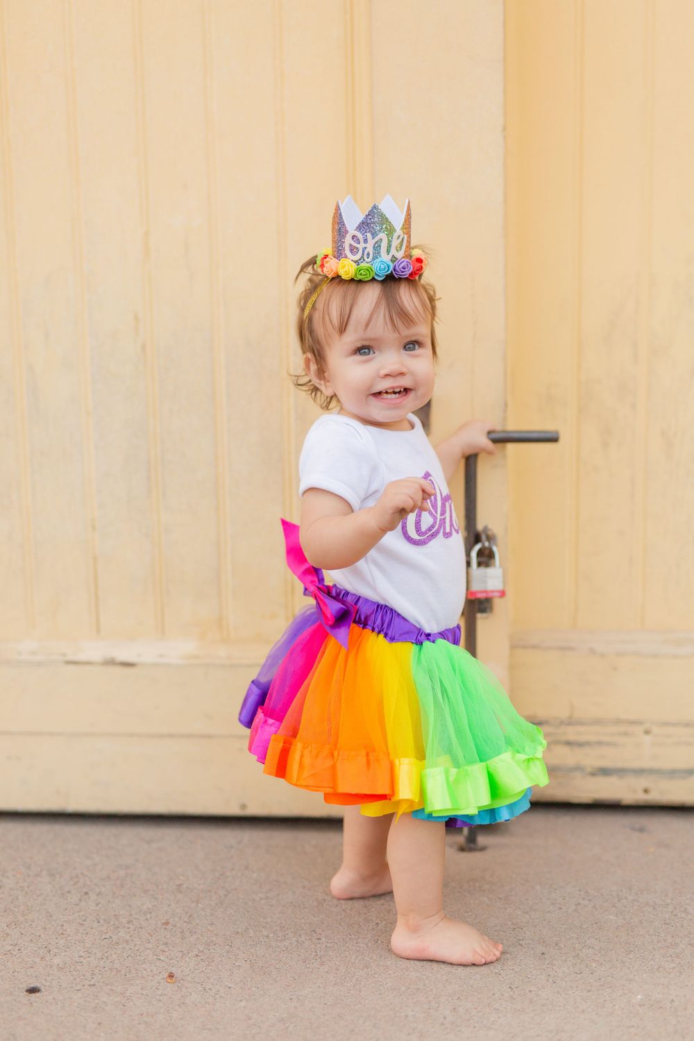 One Year Old Cake Smash at Heritage Square in Phoenix, Arizona by Jen Lynn Studios.