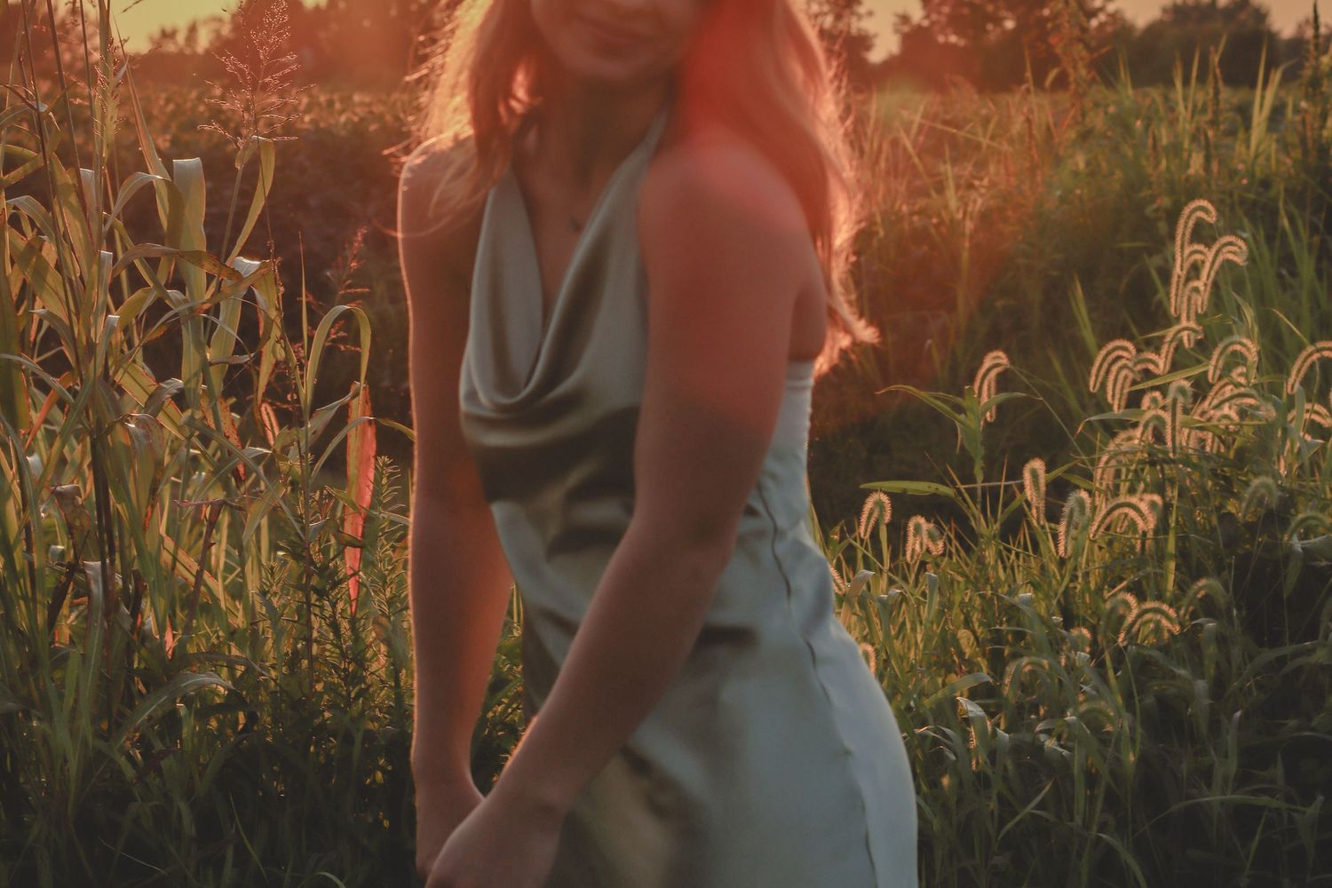 sunset senior photo