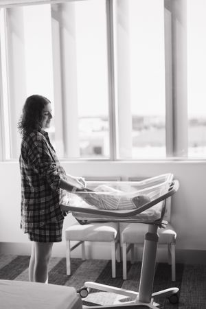 Fresh 48 Newborn session. in hospital newborn photography
