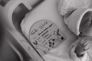 Fresh 48 Newborn session. in hospital newborn photography