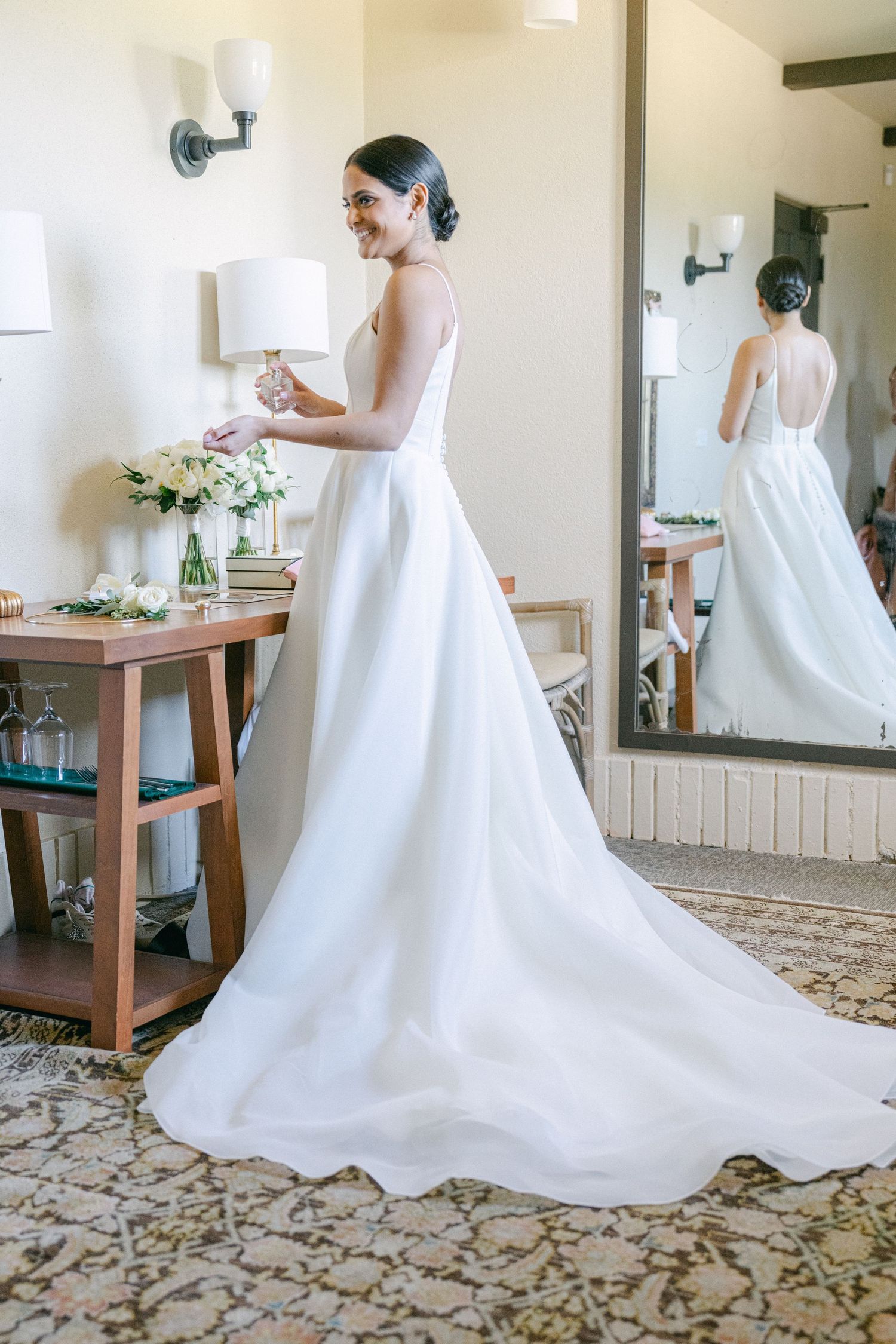 Annie Strever Wedding Editorial Fine Photography Lott Hall Herman Park Houston Texas Country Club Getting ready bridal