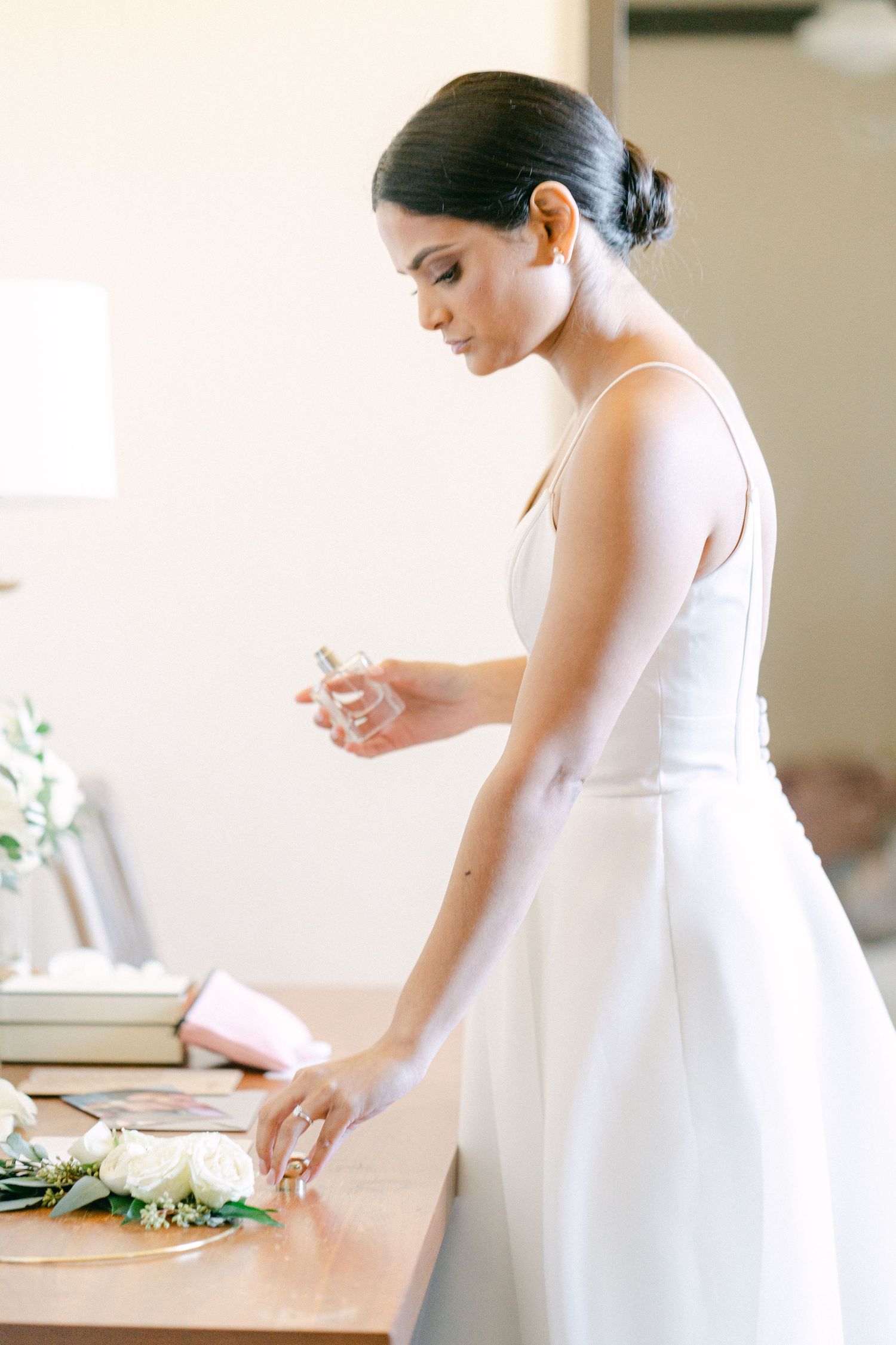 Annie Strever Wedding Editorial Fine Photography Lott Hall Herman Park Houston Texas Country Club Getting ready bridal