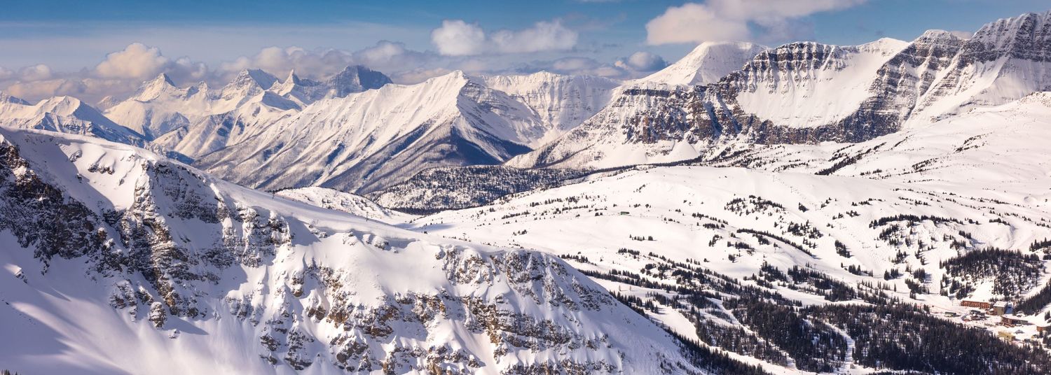 Winter wonderland sunshine village ski Banff