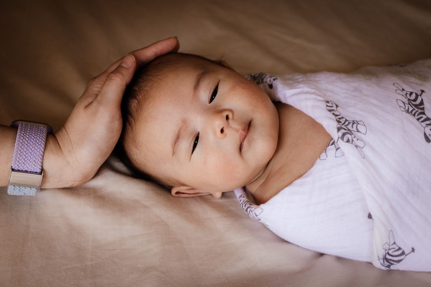 Lifestyle newborn photography session by Cindy Tucey Photography, based in Los Gatos, California