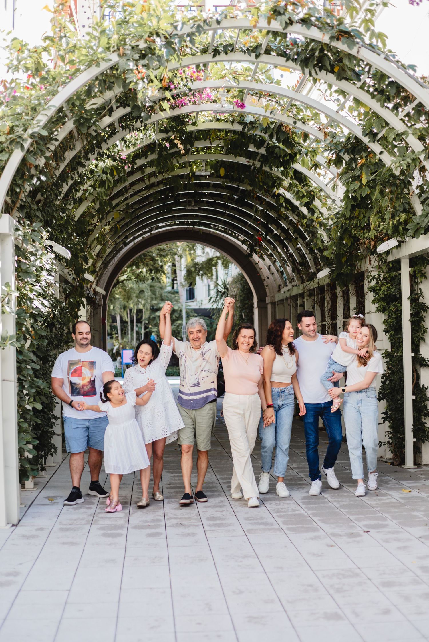 Fotos de familia. Fotos ao ar livre.