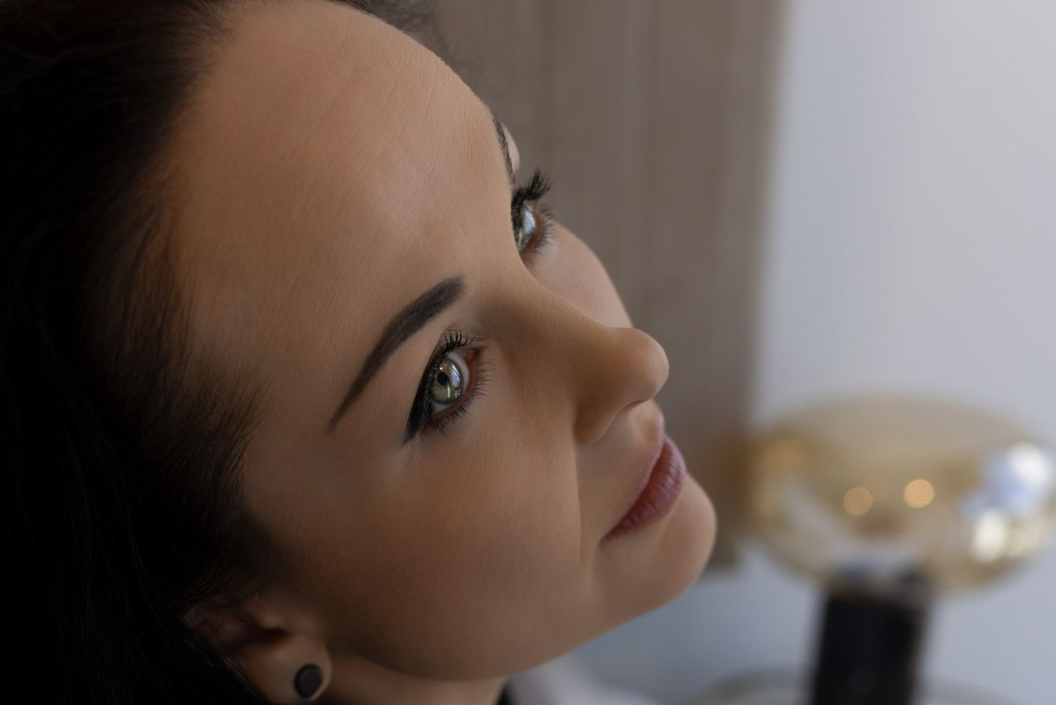 Nick Wigmore portrait photography featuring a woman with black hair.