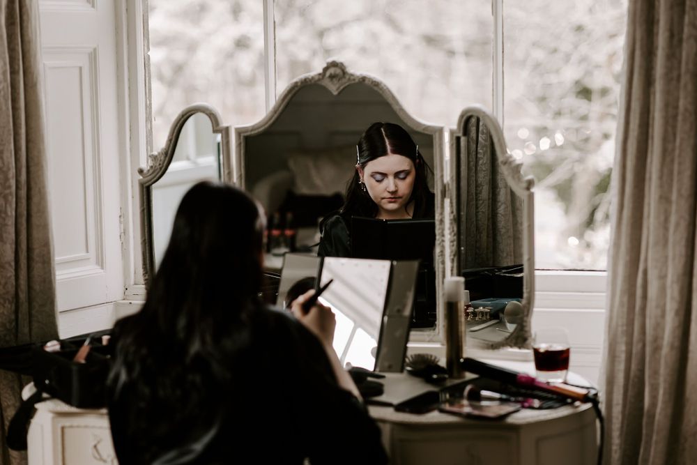 bride getting ready