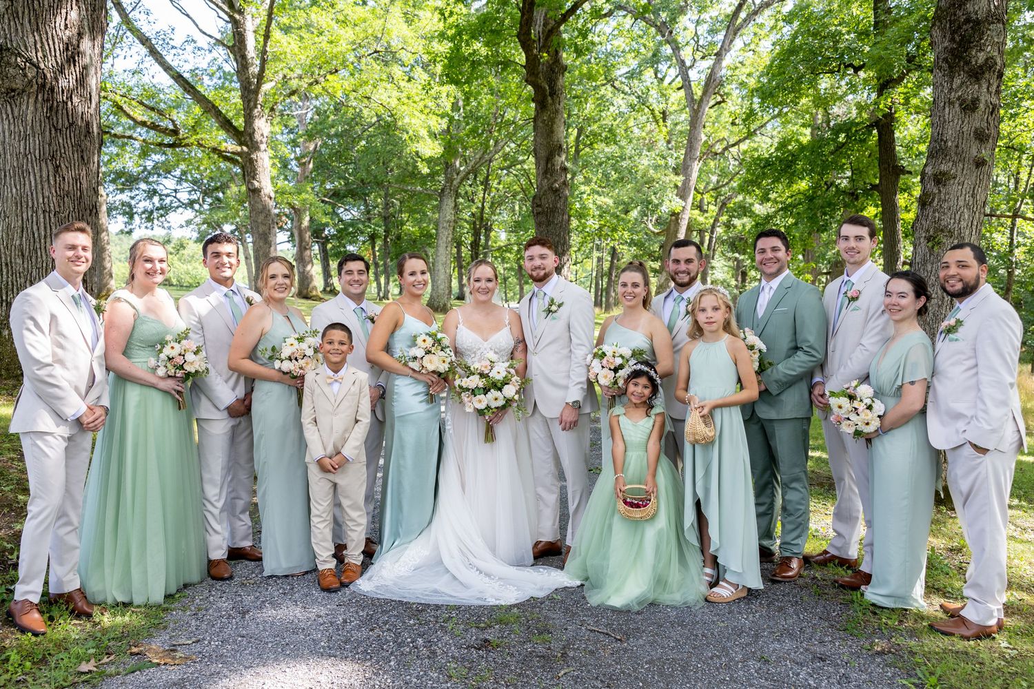 Wedding party portrait.