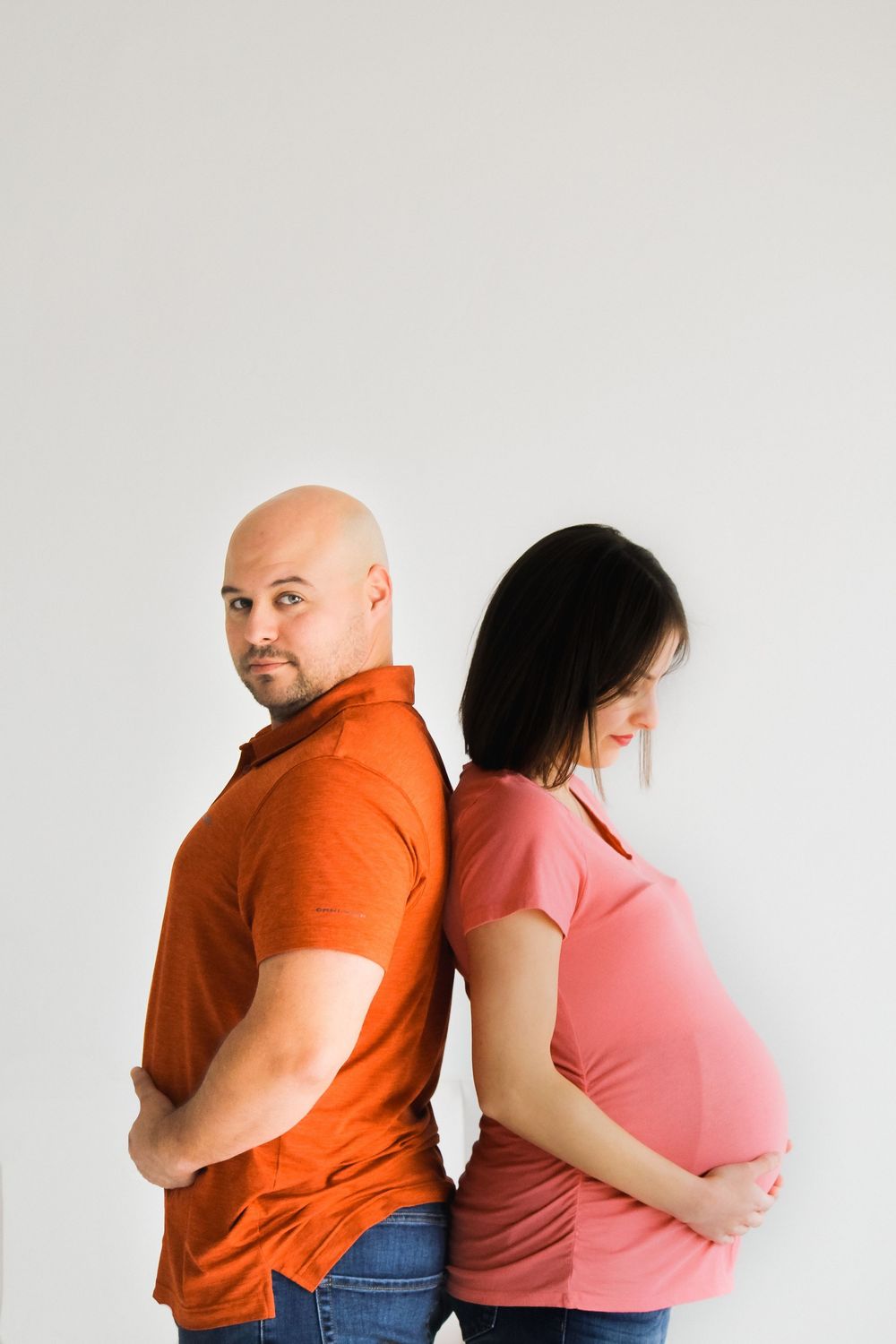 Emotional maternity session captured in Oklahoma City at White Moose Studios - Bethany.