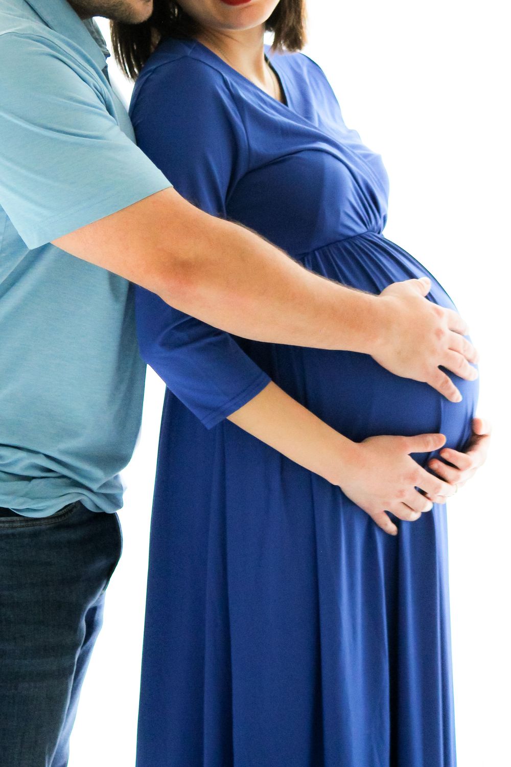 Emotional maternity session captured in Oklahoma City at White Moose Studios - Bethany.