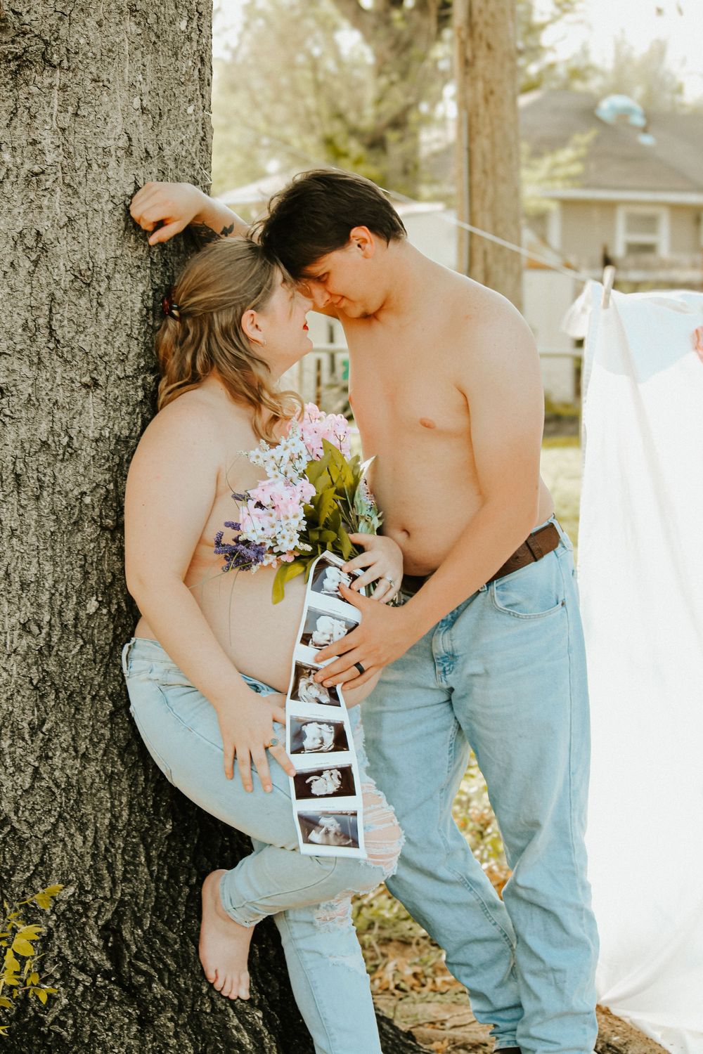 Emotional maternity session captured in Oklahoma