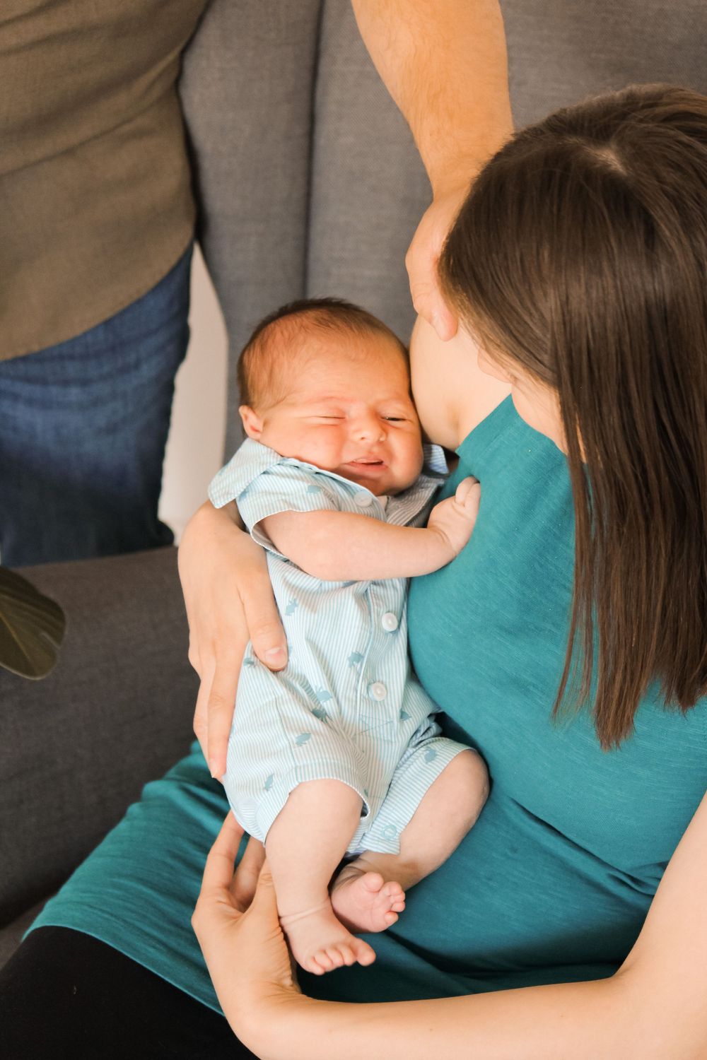 Oklahoma newborn portraits with cinematic style at White Moose Studios - Bethany