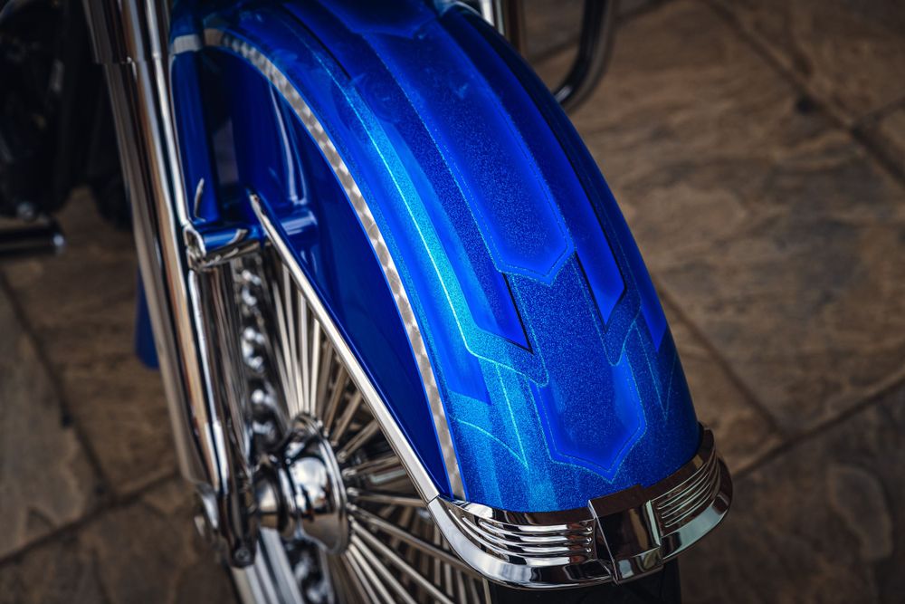 custom built harley davidson motorcycle photo