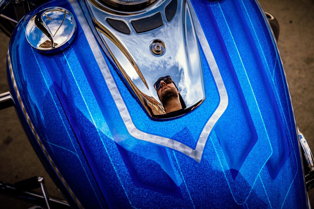 custom built harley davidson motorcycle photo