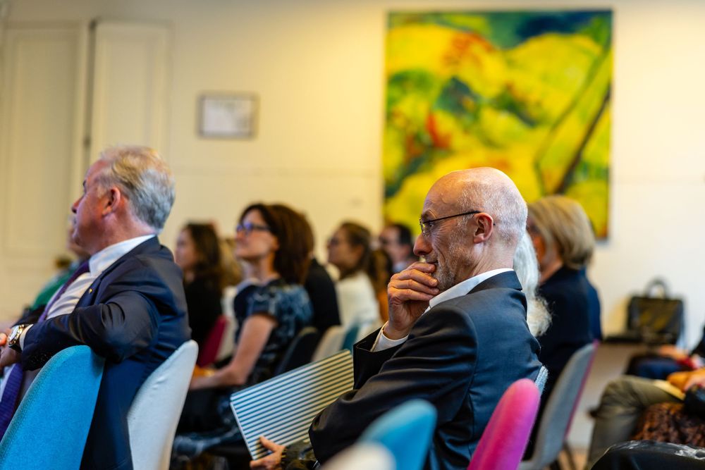 Guests seated at AFBA Commonwealth Bank of Australia panel, Paris - parisianphotographers.com