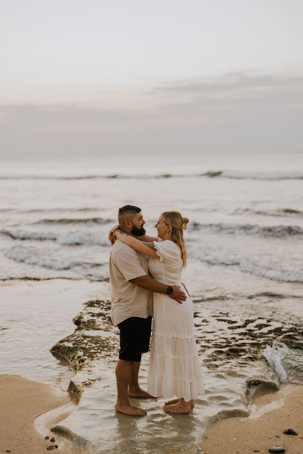 Romantic couple photography at Balangan Beach Bali.