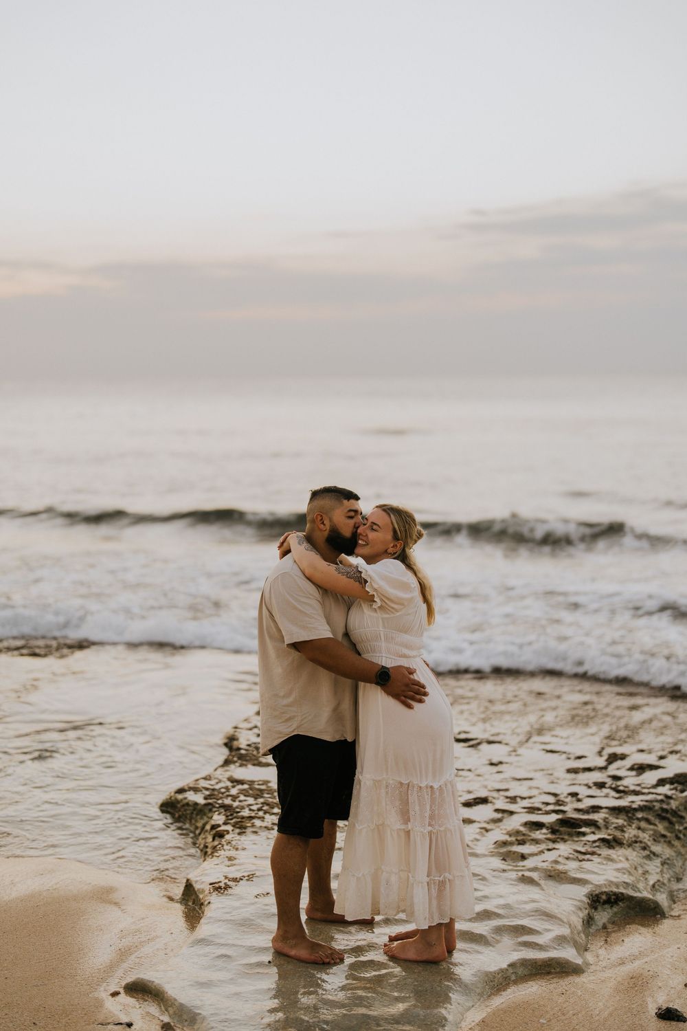 Romantic couple photography at Balangan Beach Bali.
