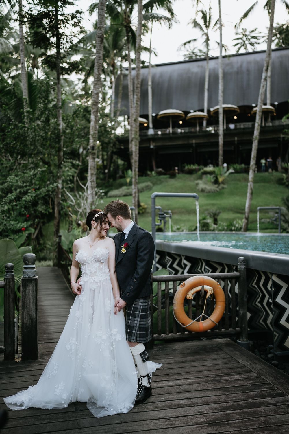 Luxury wedding photography at Capella Ubud Bali