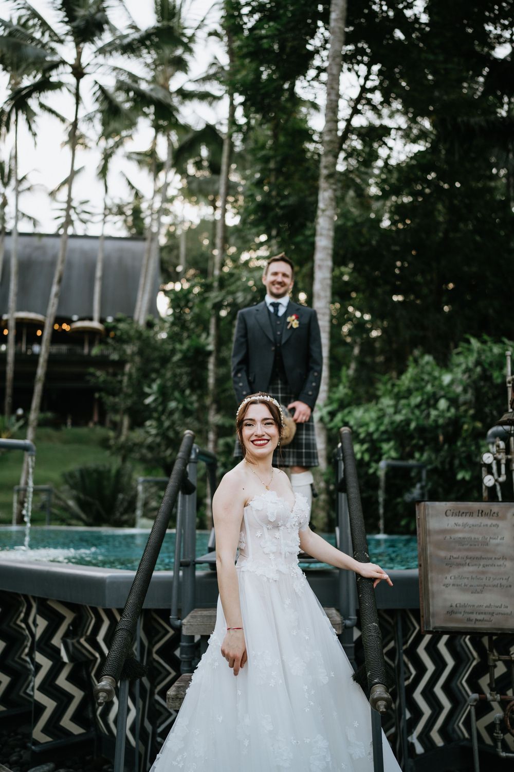 Luxury wedding photography at Capella Ubud Bali