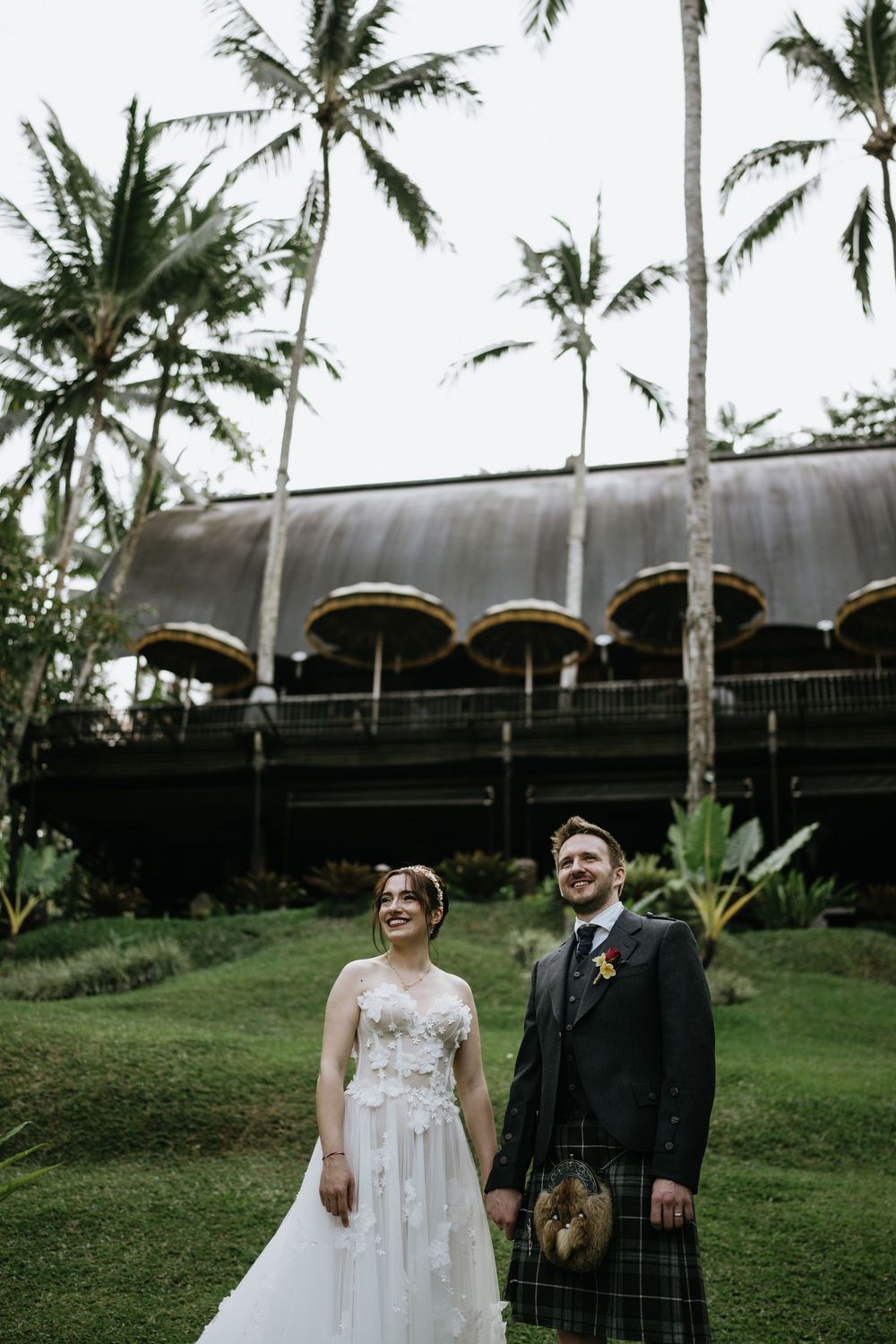 Luxury wedding photography at Capella Ubud Bali