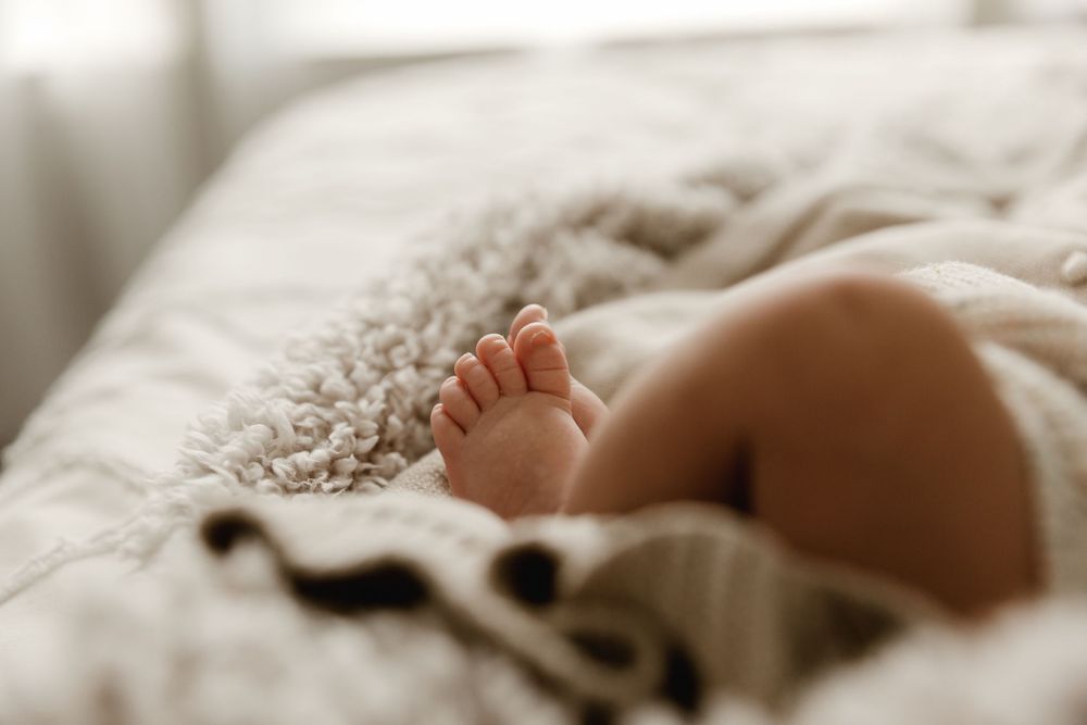 Newborn Feet Detail shots during in-home newborn portrait session  in East Texas with Motherhood Newborn Photographer