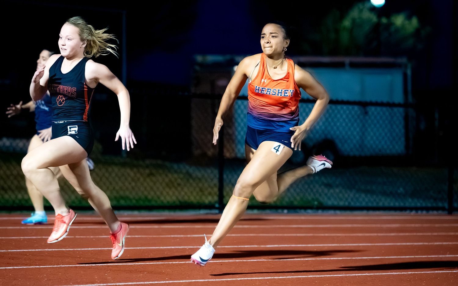 Hershey Trojans sprinters racing at the Meet of Champions, by Deanna Fox, SportsFox Photography, Hershey PA