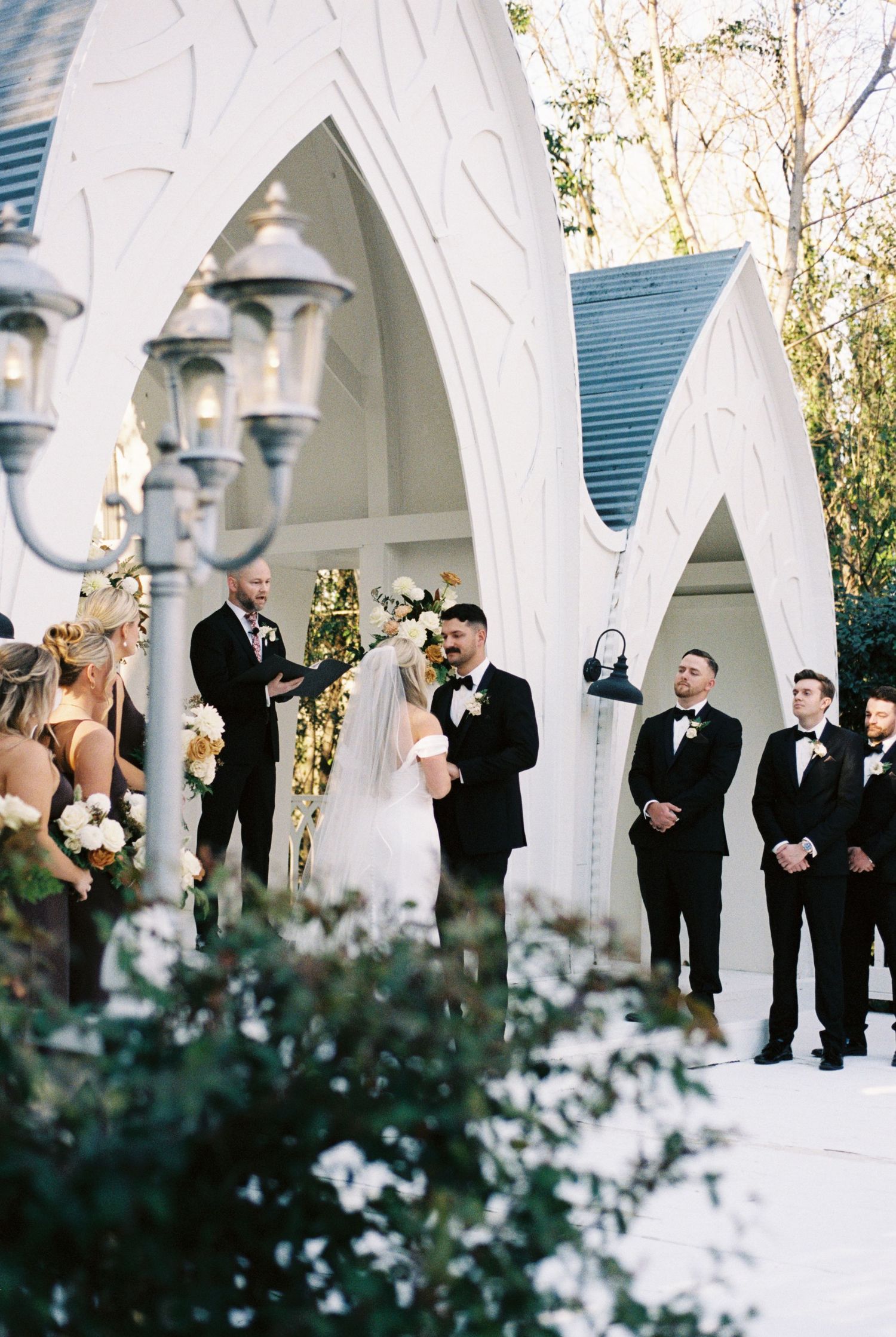 Outdoor wedding ceremony in Georgia.