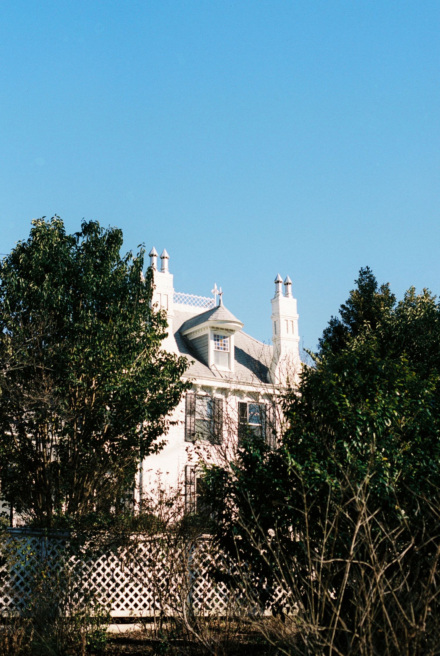 35mm film photo of the wedding venue The Wildflower 301 in February.